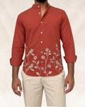 TERRACOTTA & SAND SHIRT