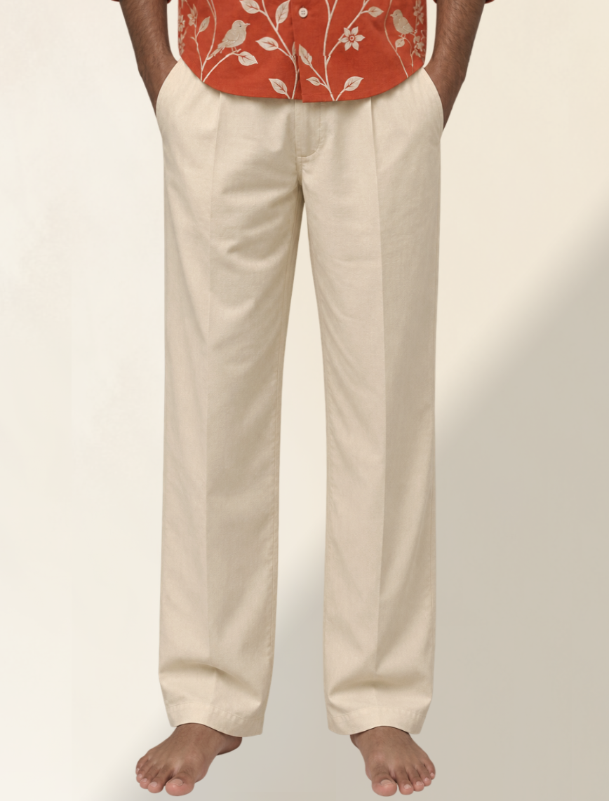 TERRACOTTA & SAND TROUSER